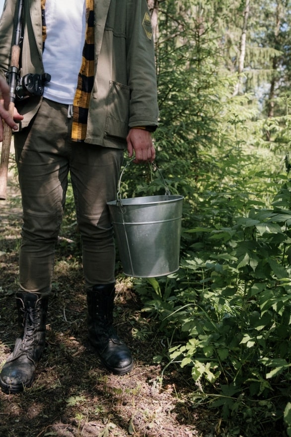 Young person going on a hunting trip