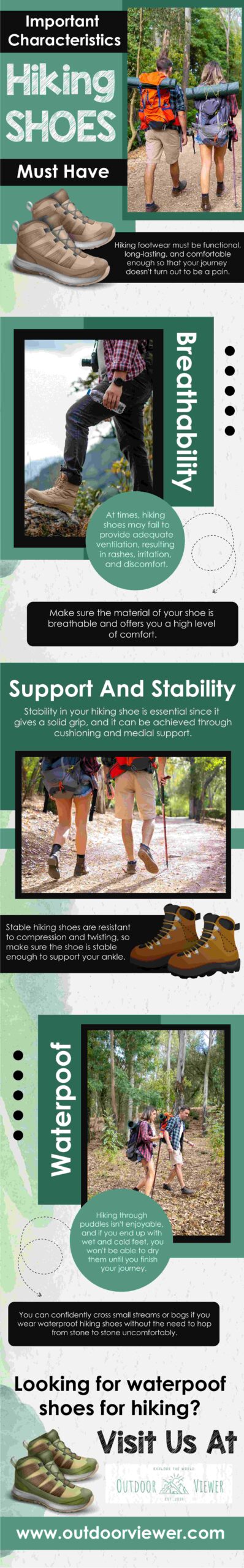 Important Characteristics Hiking Shoes Must Have