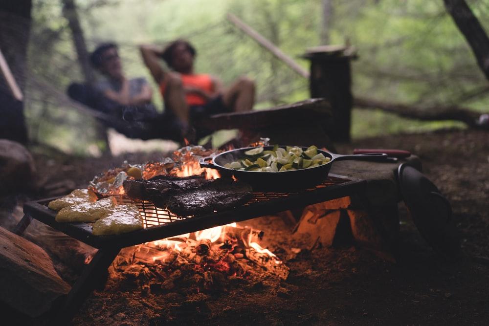 Cooking while camping