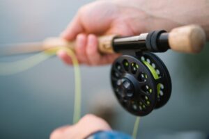 Riverside fishing