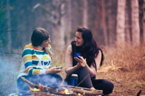 A girls camping trip