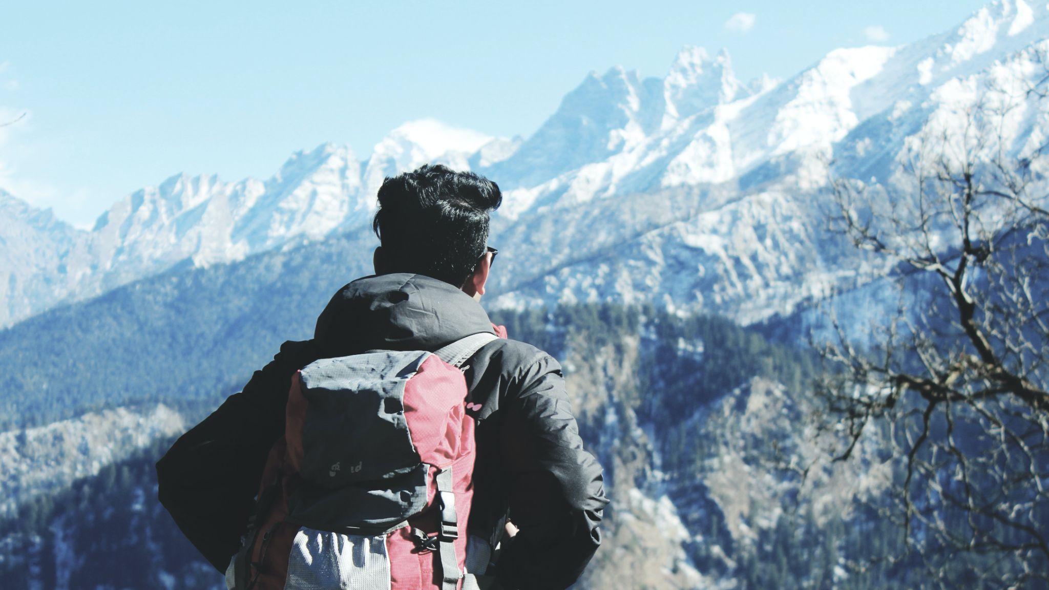 day hiking with a hiking backpack