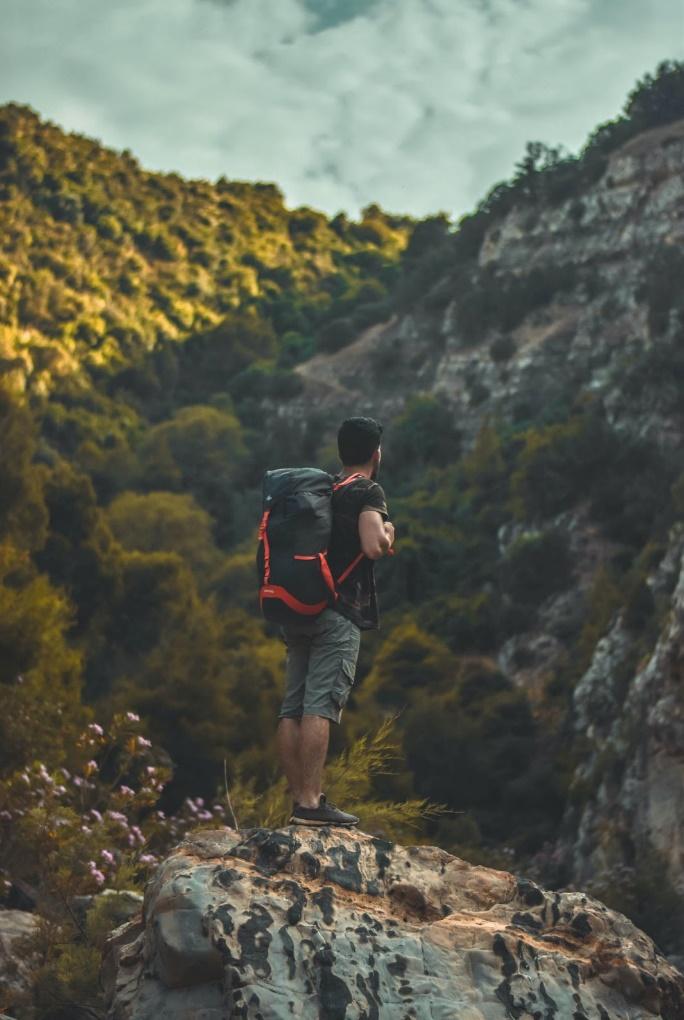 day hiking with a hiking backpack