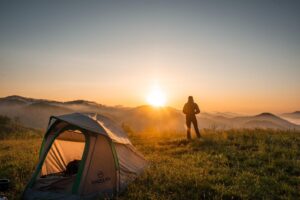 solo camping trip