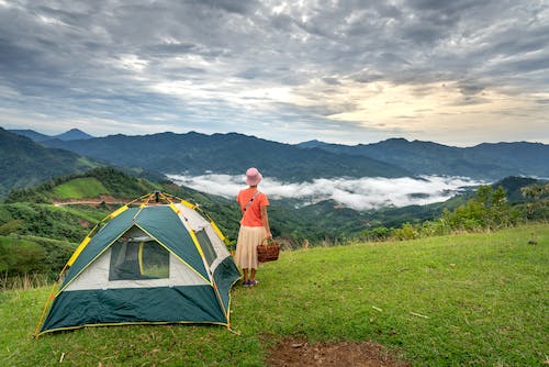 Camping on a rainy day