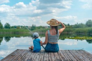 fishing with kids